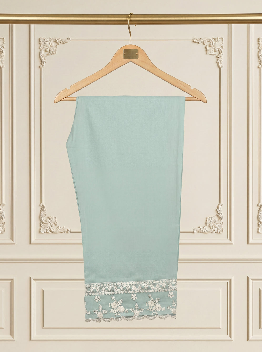 Celestia Mint – Embroidered Luxury Lawn 3 Piece Suit by ANAWA