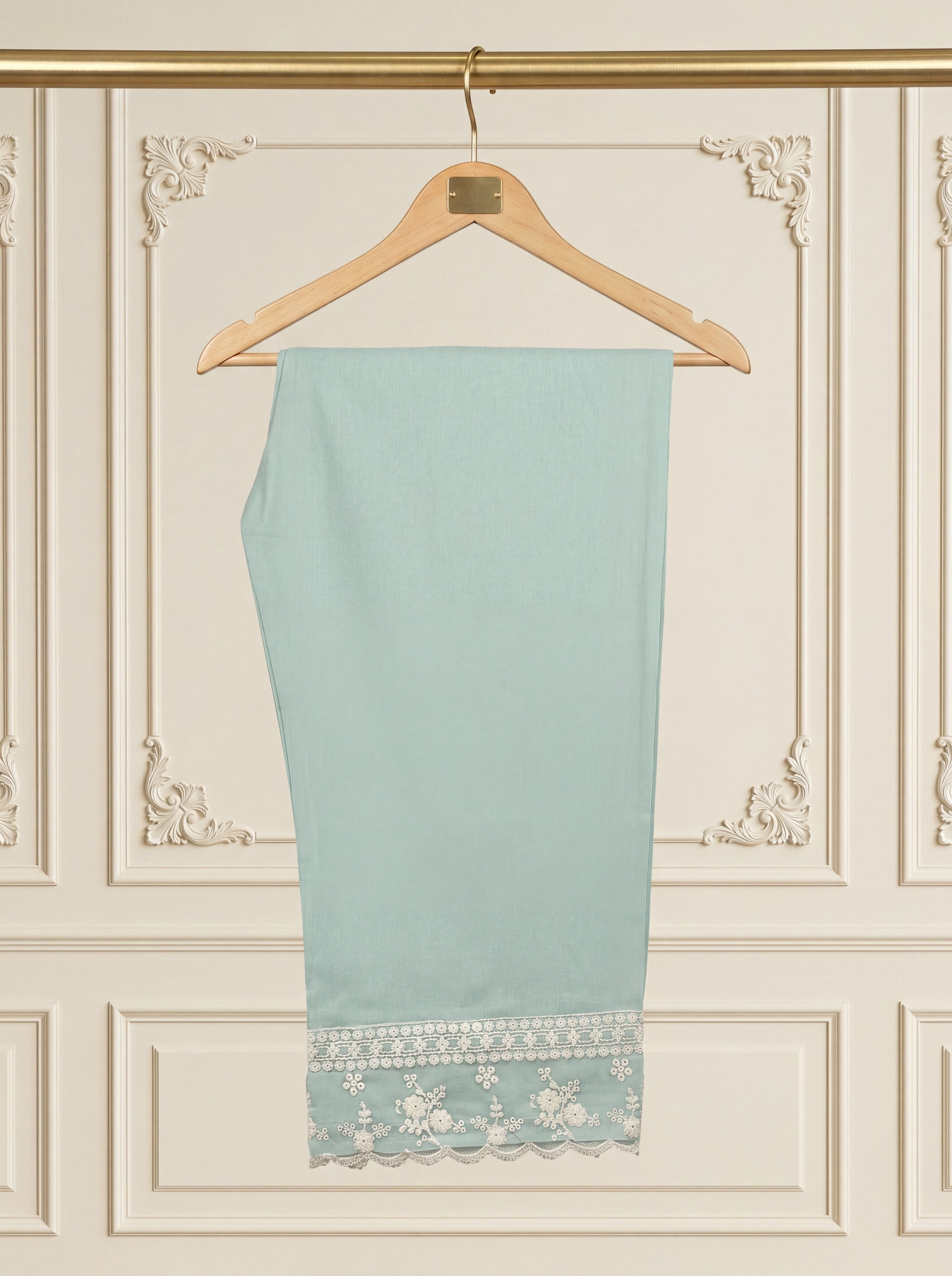 Celestia Mint – Embroidered Luxury Lawn 3 Piece Suit by ANAWA