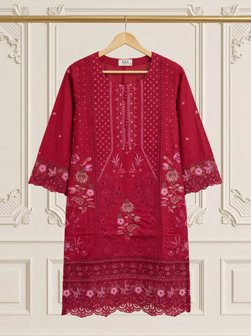 Rouge Mehr – Embroidered Luxury Lawn Suit with Farshi Shalwar by ANAWA